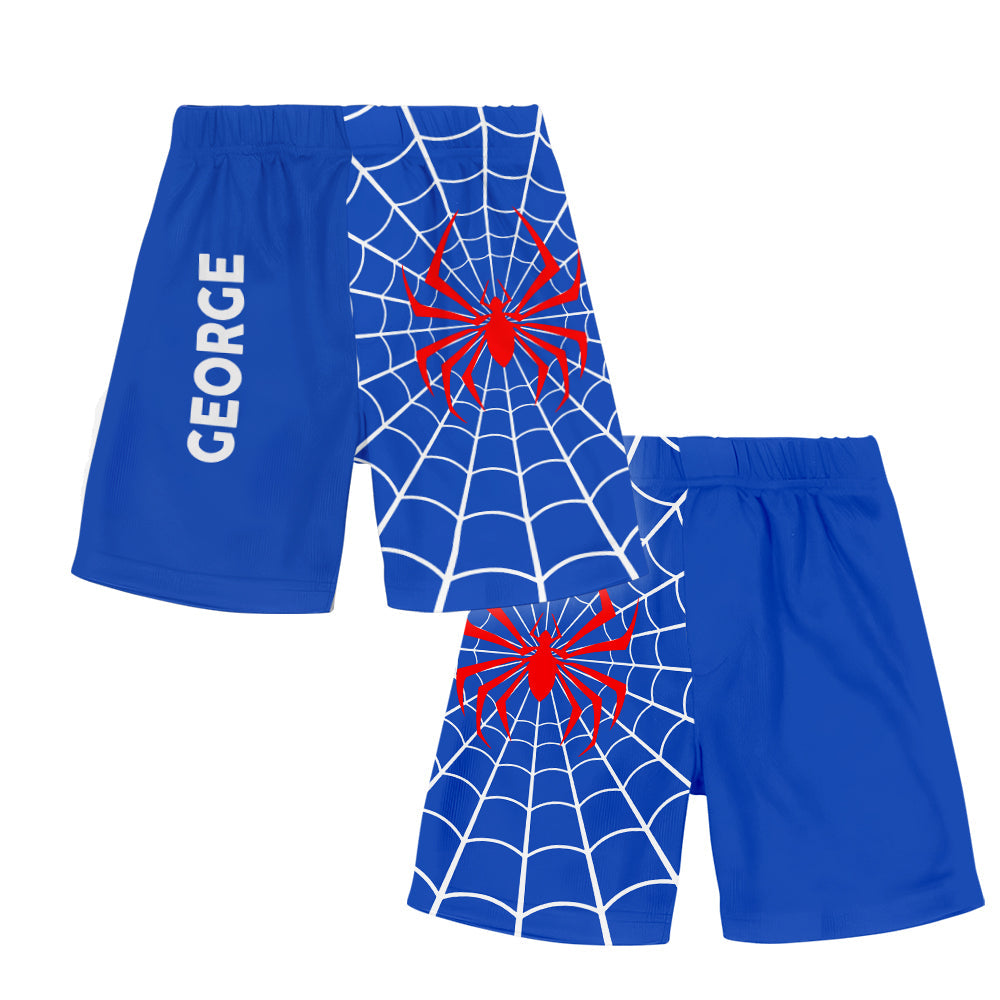 Personalized Spider Alphabet Kids T-Shirt & Shorts Set Kid T-shirt & Shorts GradoCreations