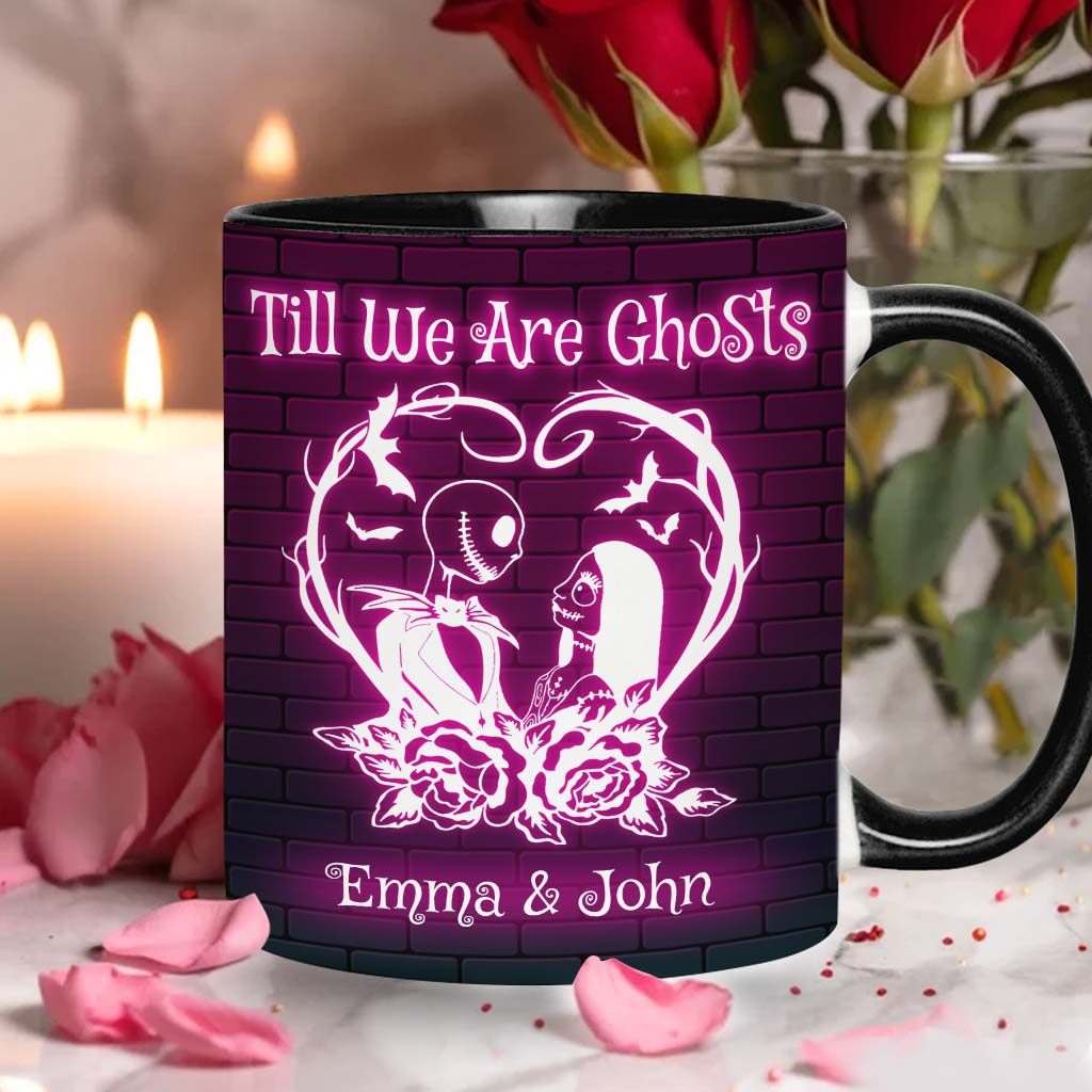 Personalized Nightmare Accent Mug for Couples - Till We Are Ghosts Accent Mug GradoCreations