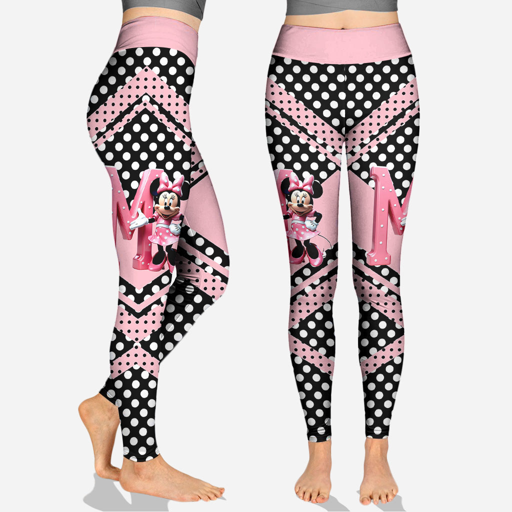 Personalized Pink Mouse Hoodie & Leggings Set for Girls Hoodie & Leggings GradoCreations