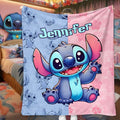 Personalized Ohana Blanket with Stitch Design for Kids | GradoCreations Blanket GradoCreations