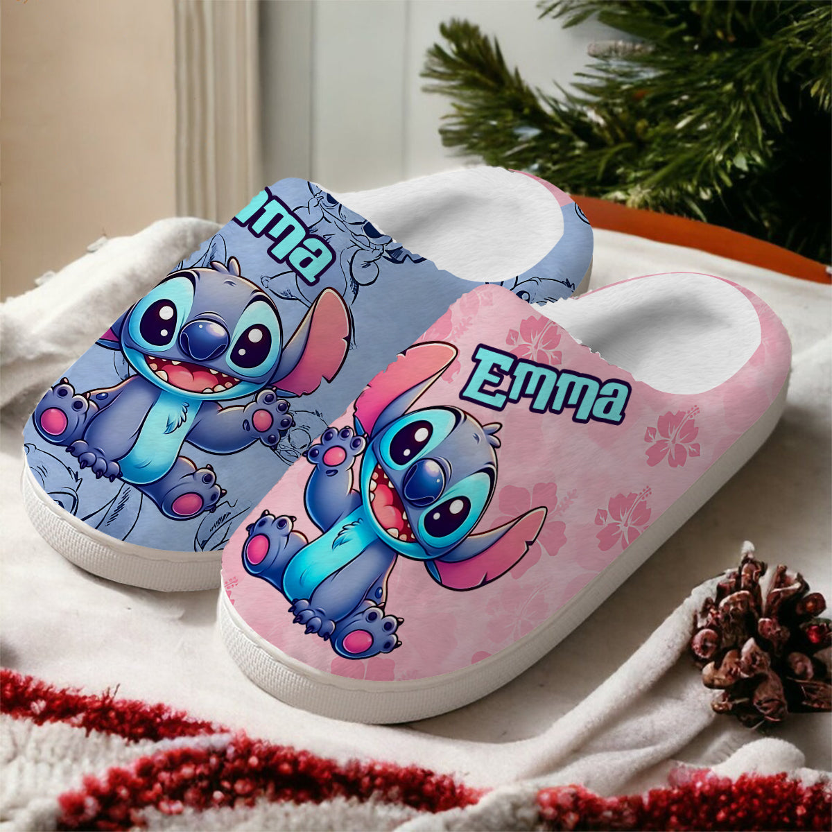 Personalized Ohana Slippers Custom Name Gift for Kids Slippers GradoCreations
