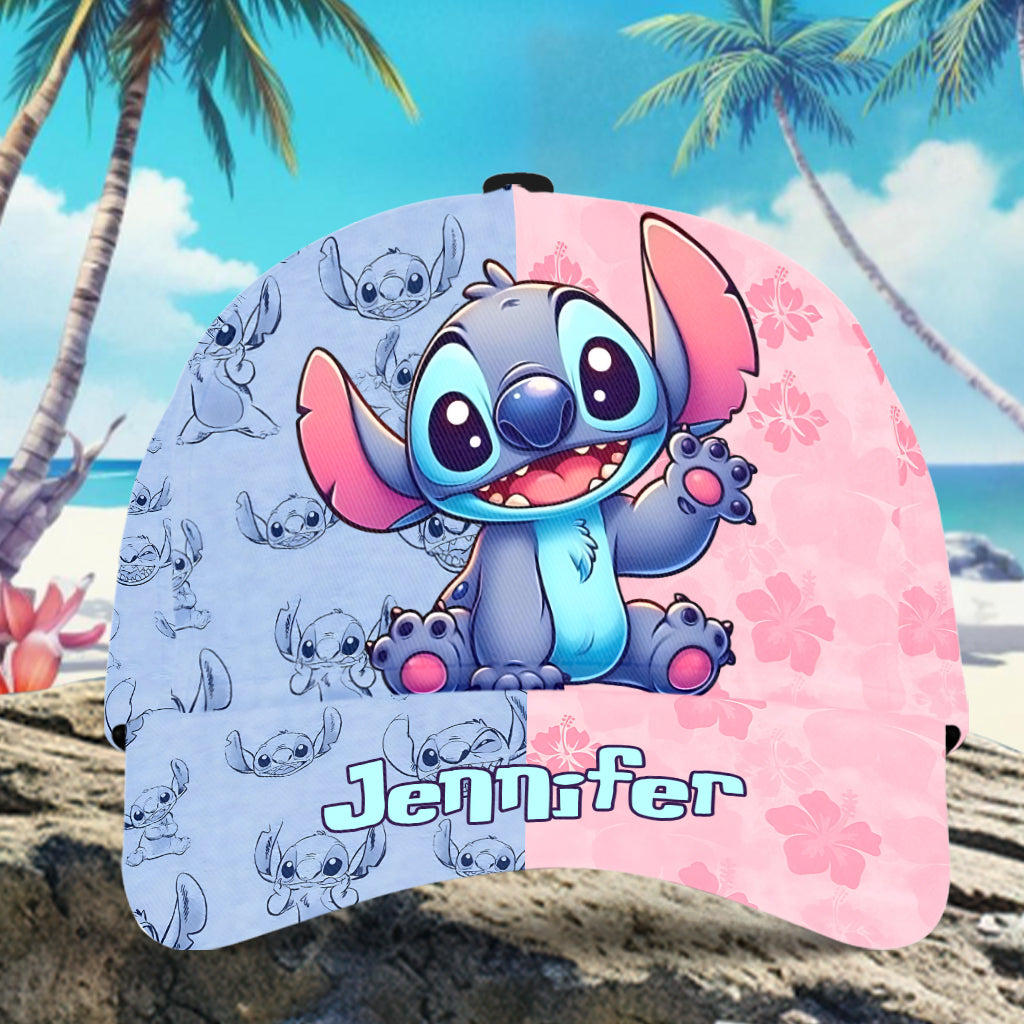 Personalized Classic Cap with Stitch Design for Kids – Custom Name Gift Classic Cap GradoCreations