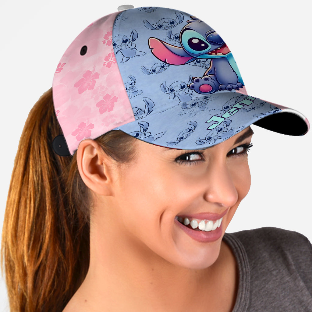Personalized Classic Cap with Stitch Design for Kids – Custom Name Gift Classic Cap GradoCreations