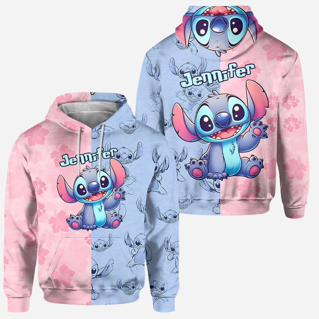 Personalized Ohana Hoodie and Leggings Set for Kids - Custom Name Gift Hoodie & Leggings GradoCreations