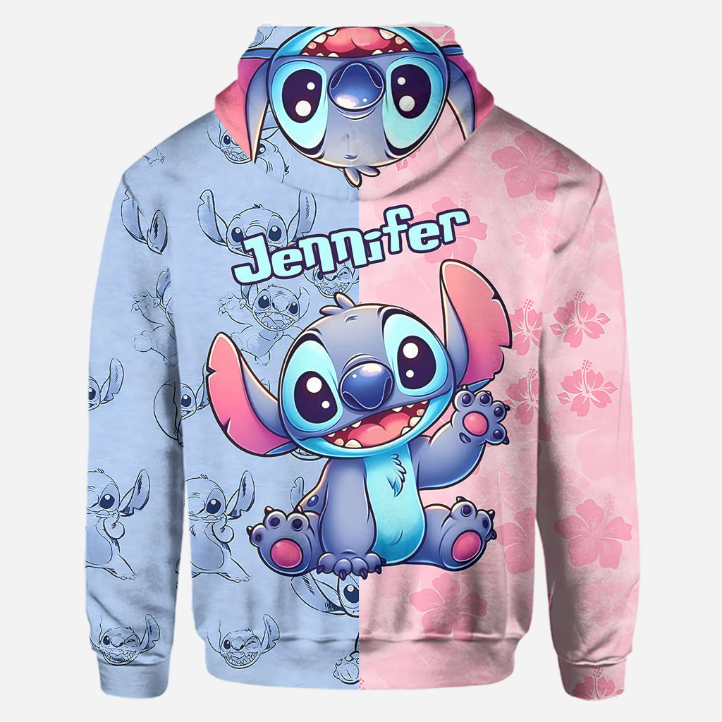 Personalized Ohana Hoodie and Leggings Set for Kids - Custom Name Gift Hoodie & Leggings GradoCreations