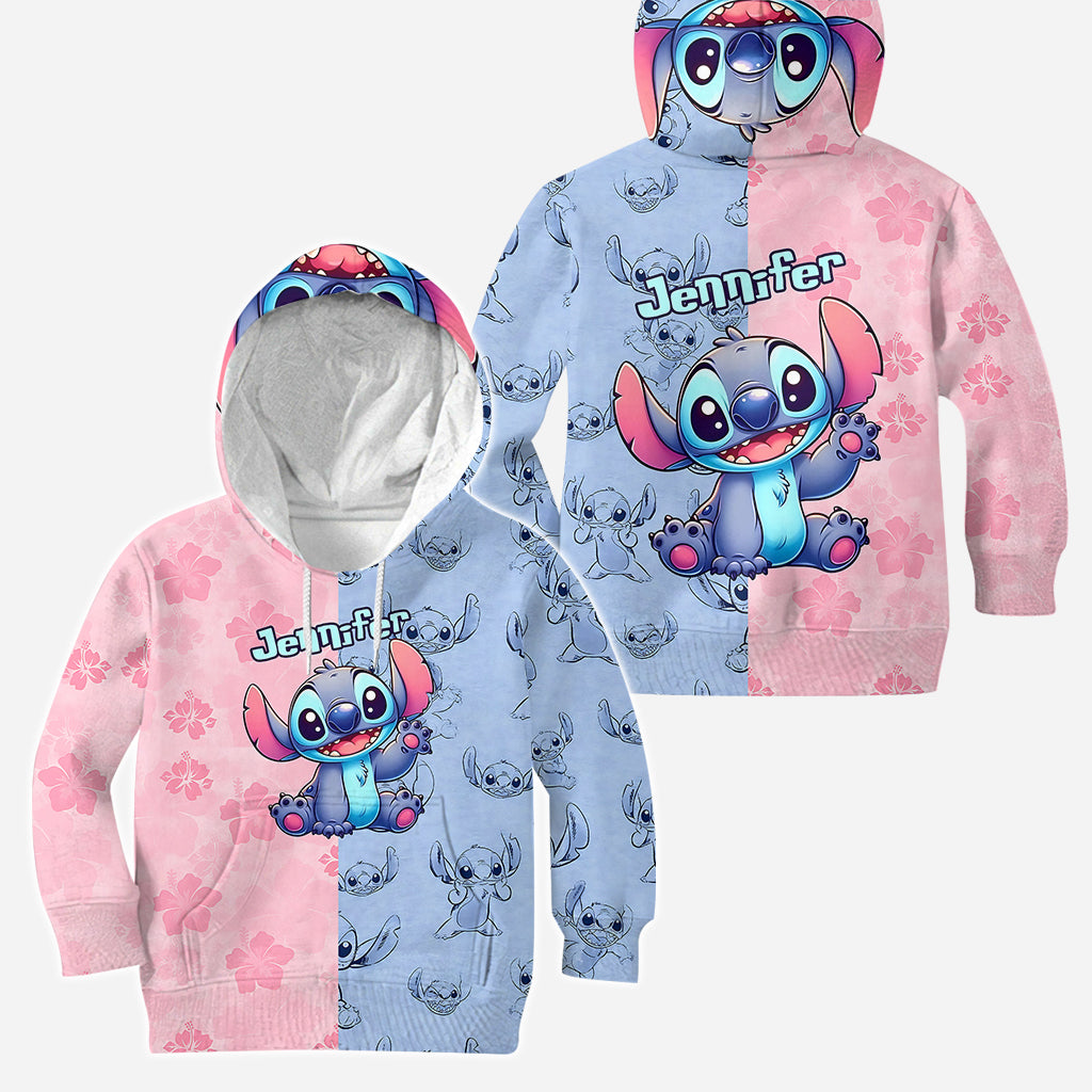Personalized Ohana Hoodie and Leggings Set for Kids - Custom Name Gift Hoodie & Leggings GradoCreations