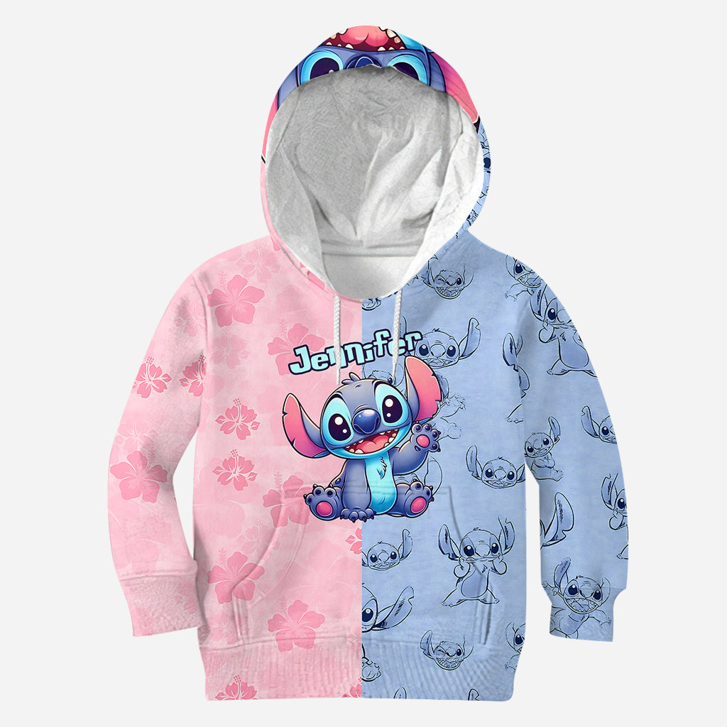 Personalized Ohana Hoodie and Leggings Set for Kids - Custom Name Gift Hoodie & Leggings GradoCreations