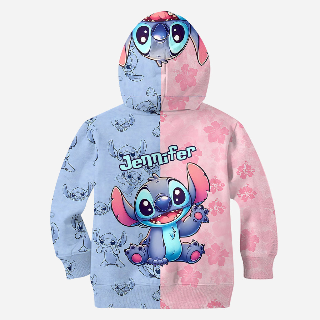 Personalized Ohana Hoodie and Leggings Set for Kids - Custom Name Gift Hoodie & Leggings GradoCreations