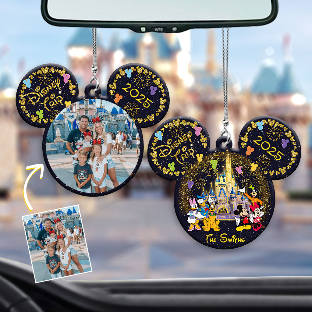 Personalized Disney Photo Car Ornament Custom Name Gift Car Ornament GradoCreations