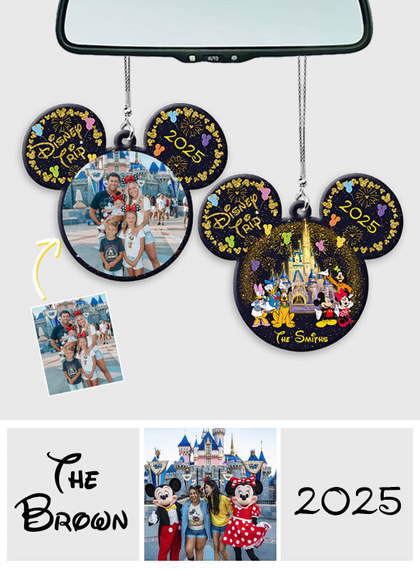 Personalized Disney Photo Car Ornament Custom Name Gift Car Ornament GradoCreations