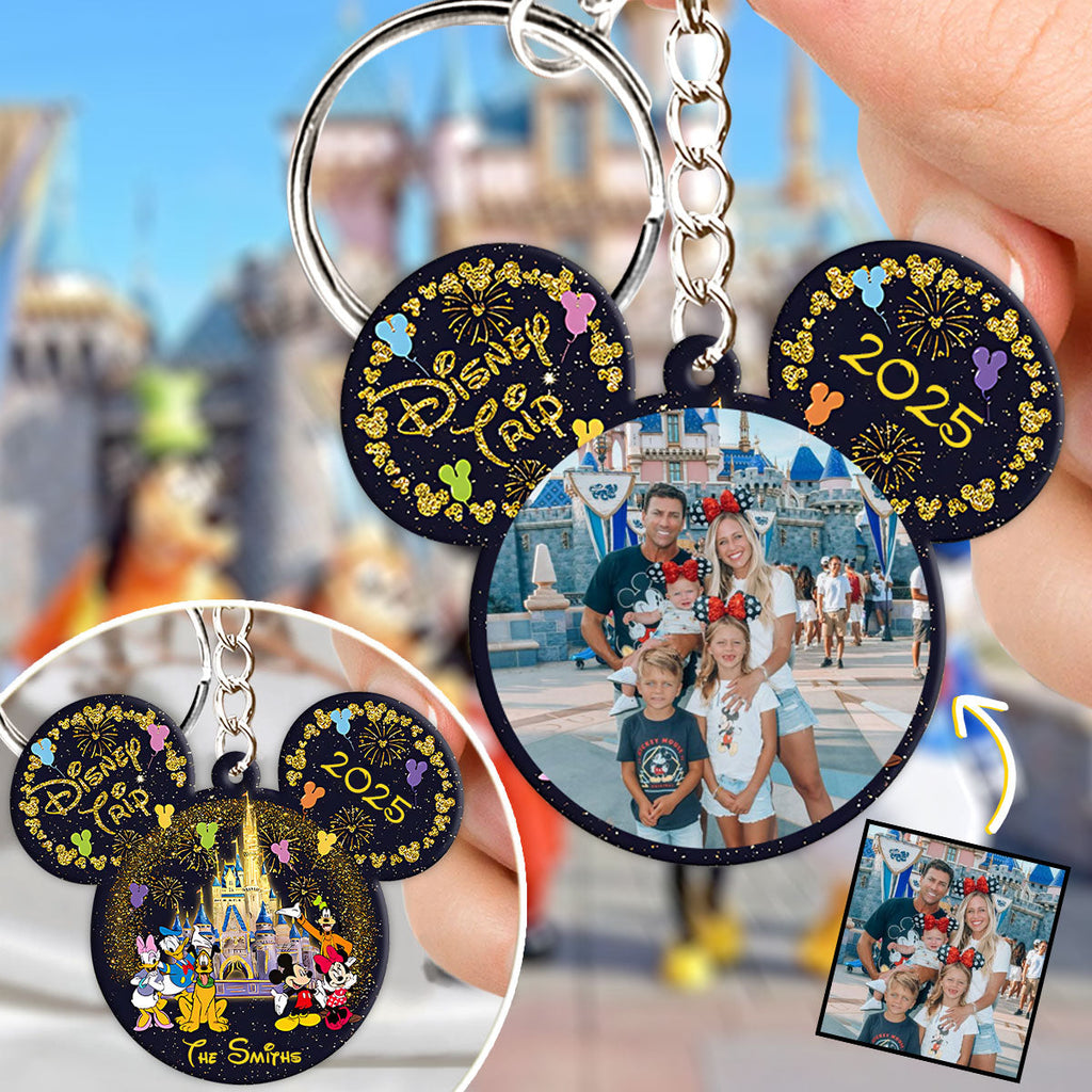 Personalized Photo Keychain Disney Trip Gift for Family Keychain GradoCreations