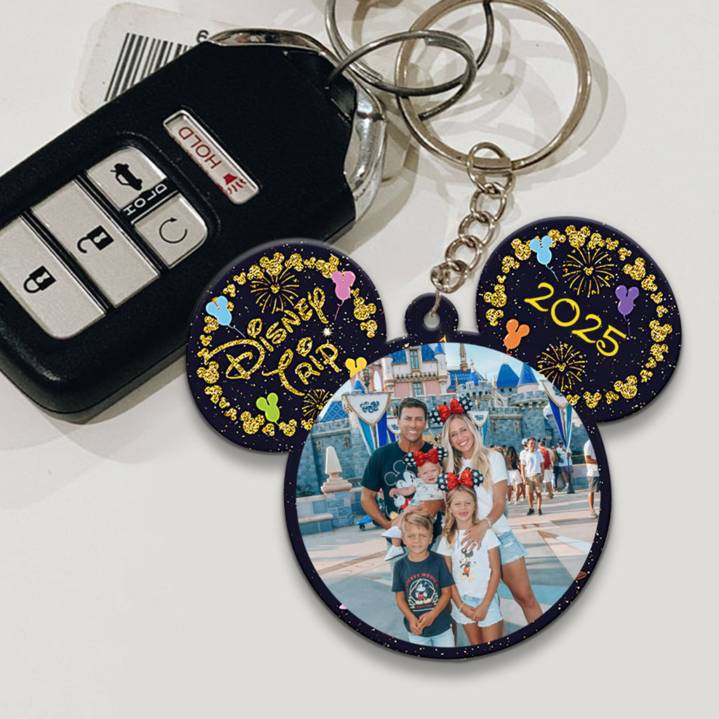 Personalized Photo Keychain Disney Trip Gift for Family Keychain GradoCreations