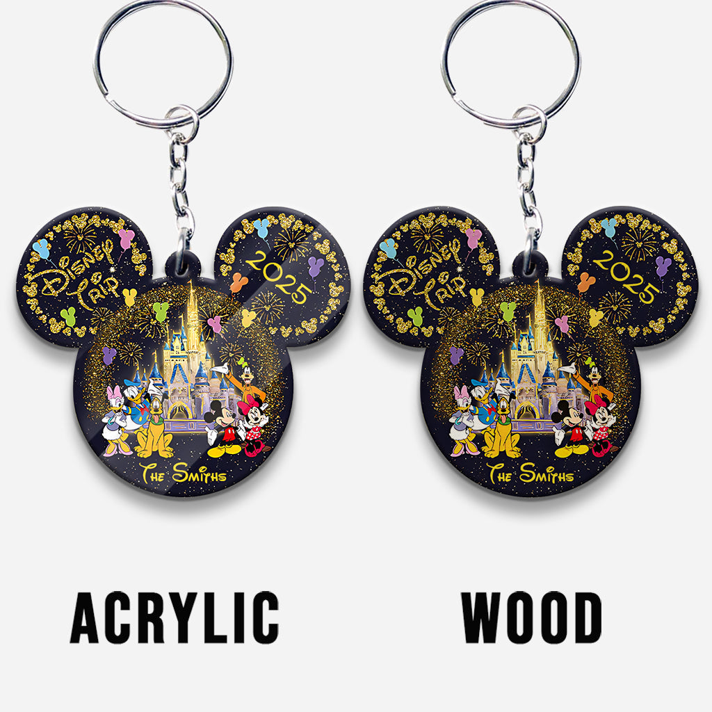 Personalized Photo Keychain Disney Trip Gift for Family Keychain GradoCreations