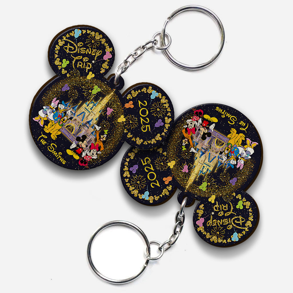 Personalized Photo Keychain Disney Trip Gift for Family Keychain GradoCreations