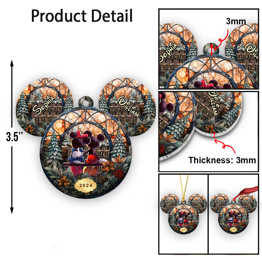 Personalized Mouse Ornament Custom Name Christmas Gift Ornament GradoCreations