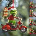 Personalized Grinch Christmas Ornament Custom Name Gift Ornament GradoCreations