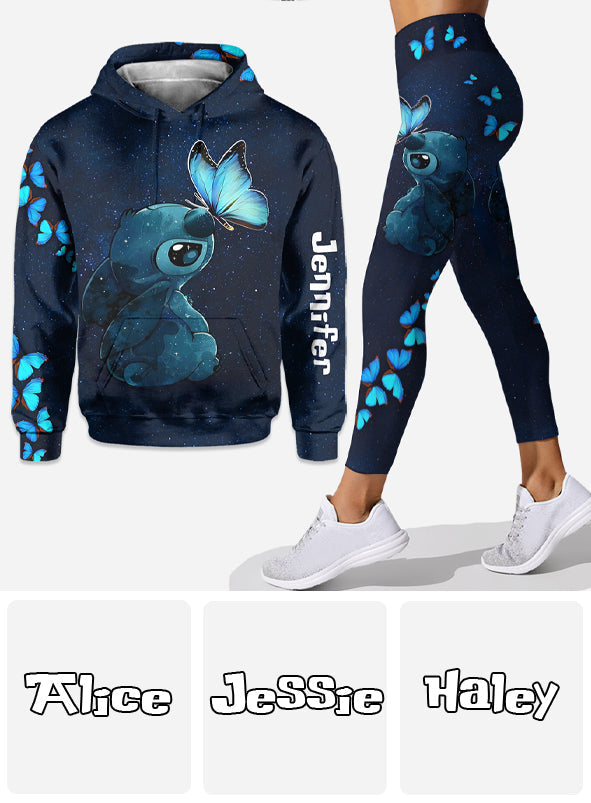 Personalized Hoodie and Leggings Set with Custom Name for Women Hoodie & Leggings GradoCreations