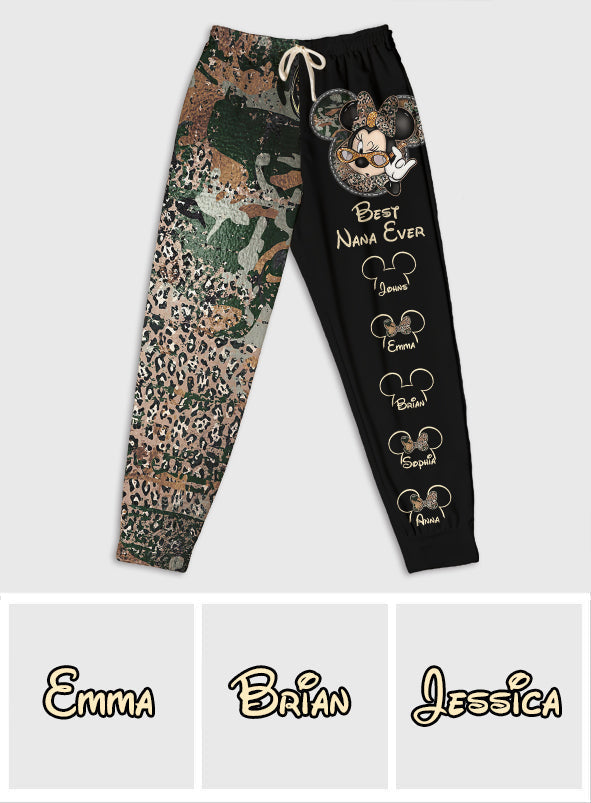 Personalized Best Nana Ever Sweatpants for Mom | Custom Name Gift Sweatpants GradoCreations