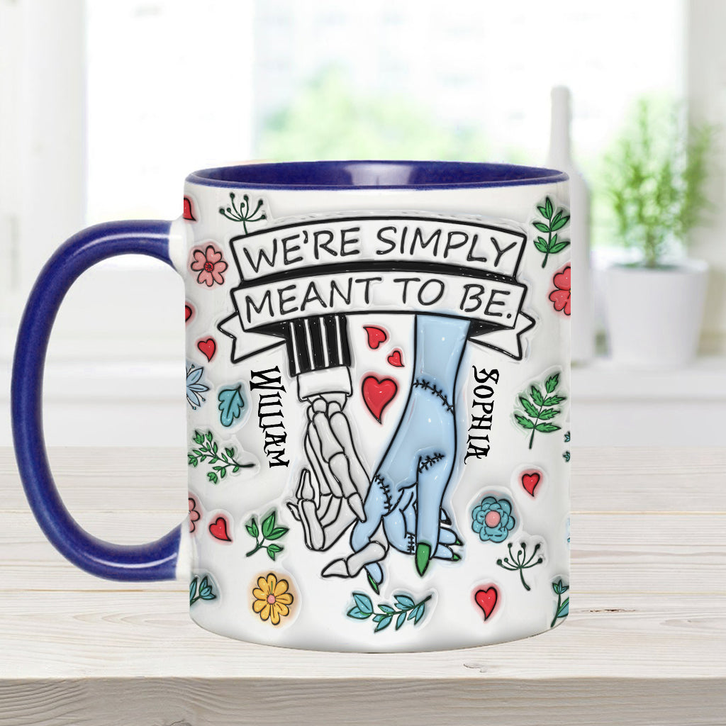 Personalized Accent Mug Customized Couple Gift Meant to Be Accent Mug GradoCreations