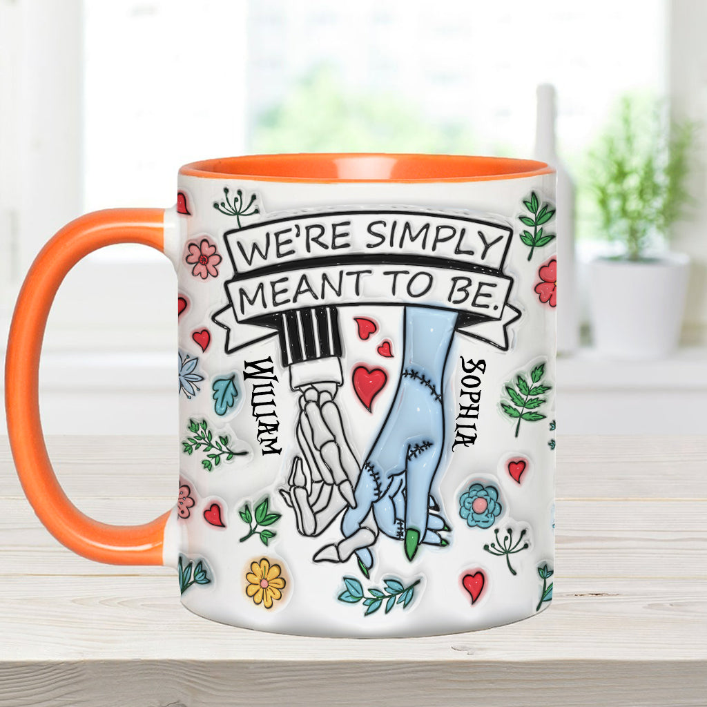 Personalized Accent Mug Customized Couple Gift Meant to Be Accent Mug GradoCreations