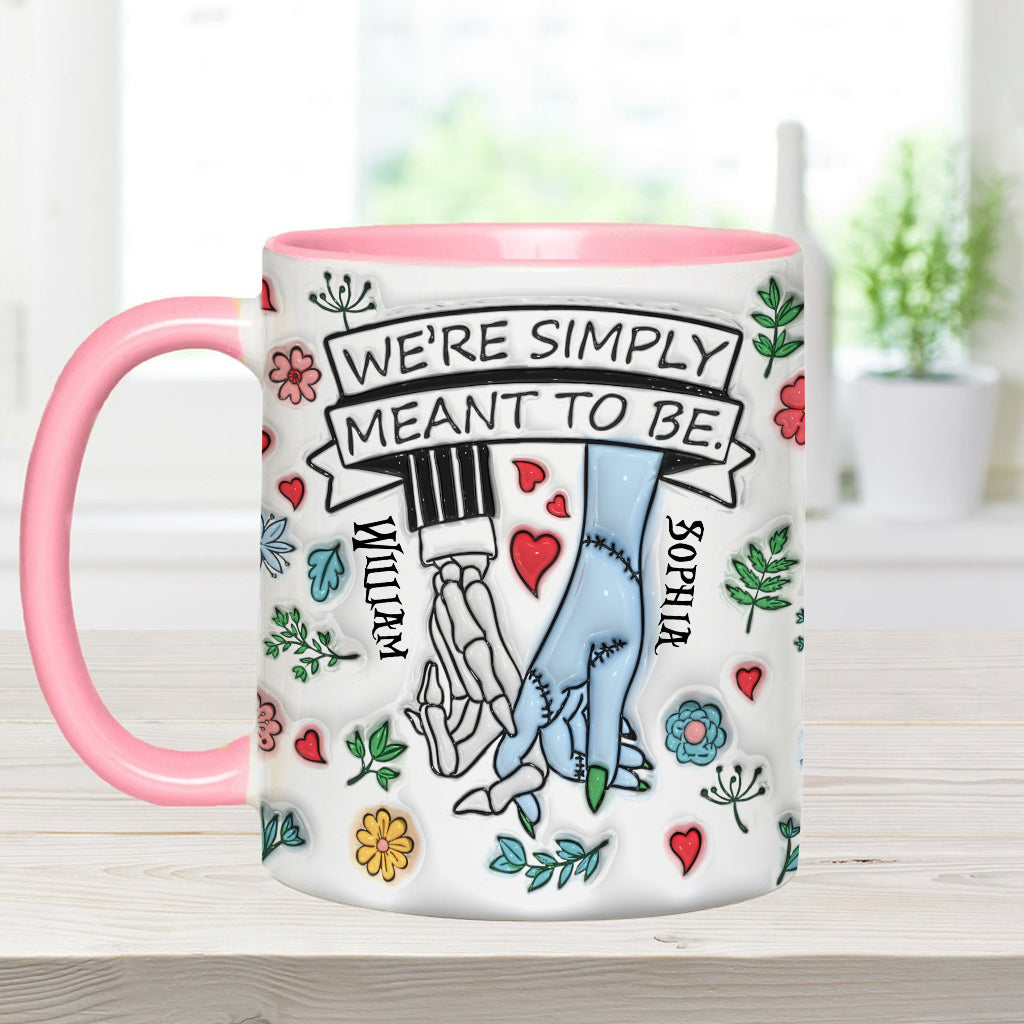 Personalized Accent Mug Customized Couple Gift Meant to Be Accent Mug GradoCreations