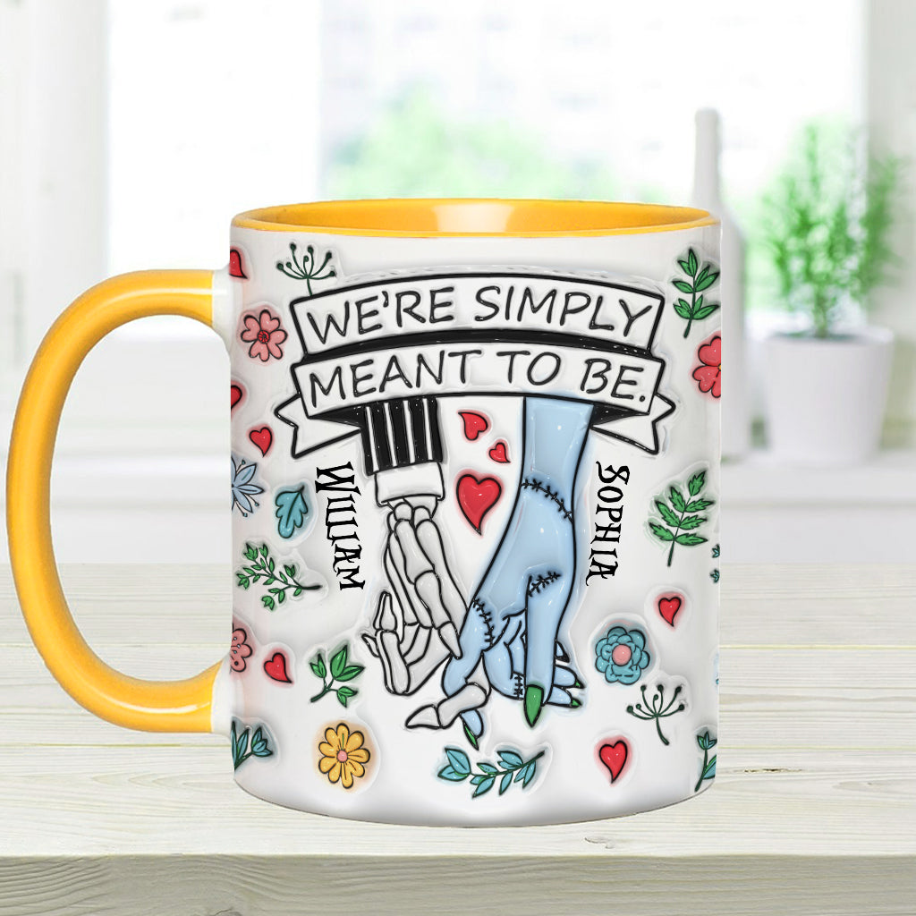 Personalized Accent Mug Customized Couple Gift Meant to Be Accent Mug GradoCreations