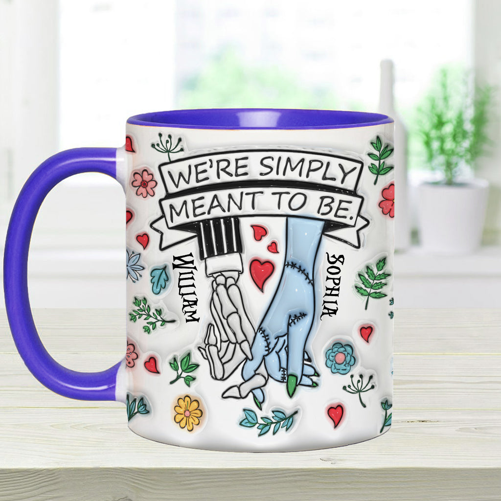 Personalized Accent Mug Customized Couple Gift Meant to Be Accent Mug GradoCreations