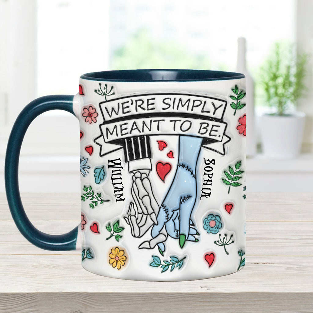 Personalized Accent Mug Customized Couple Gift Meant to Be Accent Mug GradoCreations