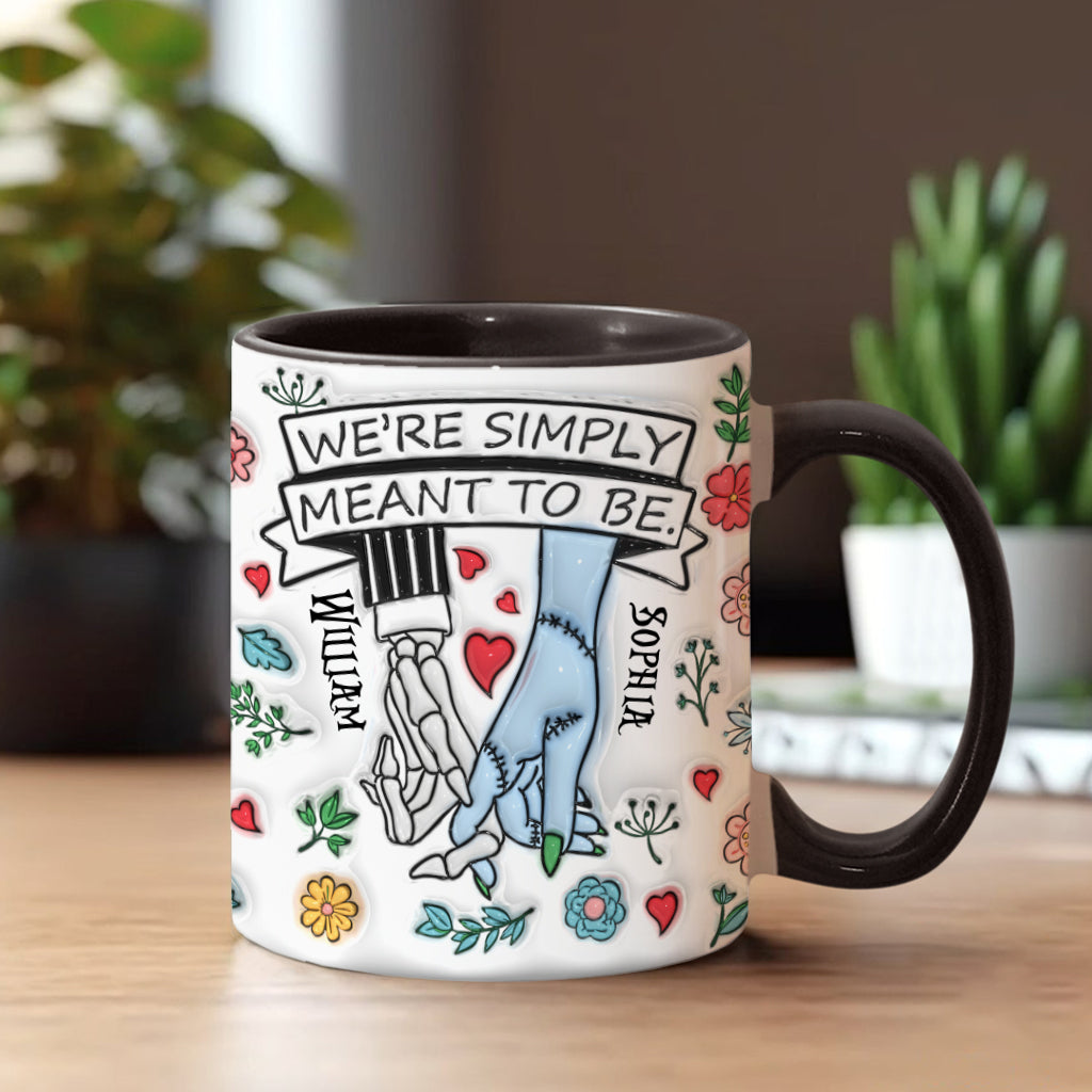 Personalized Accent Mug Customized Couple Gift Meant to Be Accent Mug GradoCreations