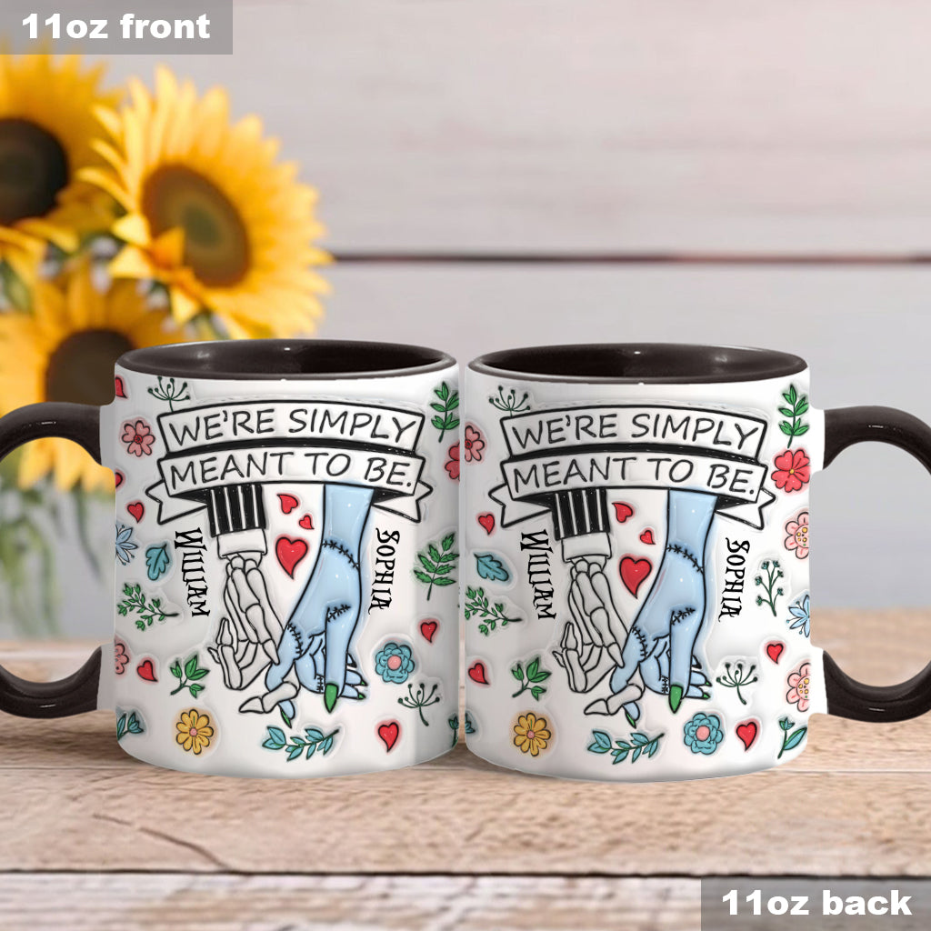 Personalized Accent Mug Customized Couple Gift Meant to Be Accent Mug GradoCreations