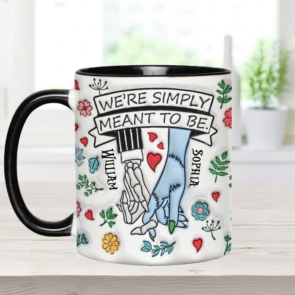 Personalized Accent Mug Customized Couple Gift Meant to Be Accent Mug GradoCreations