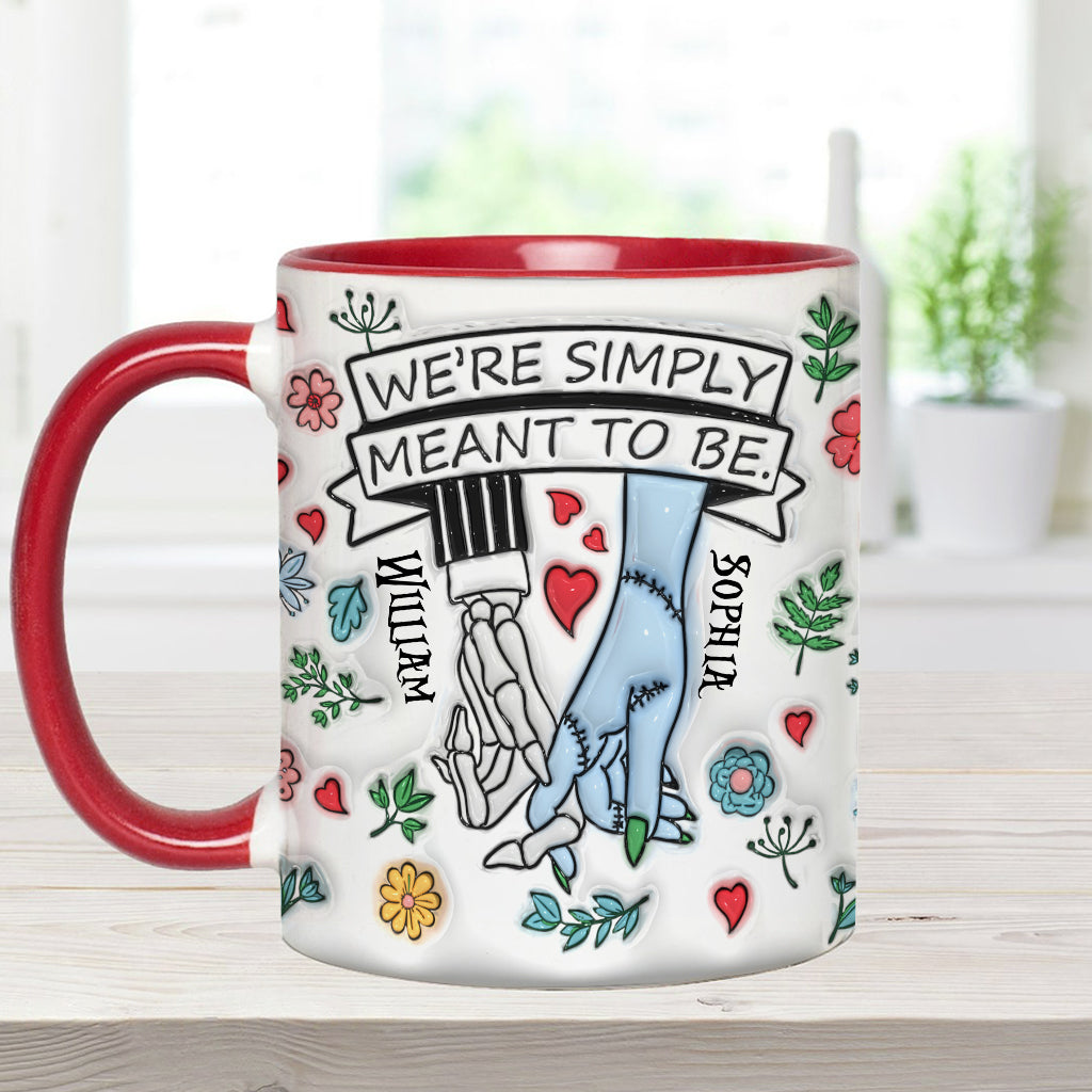 Personalized Accent Mug Customized Couple Gift Meant to Be Accent Mug GradoCreations