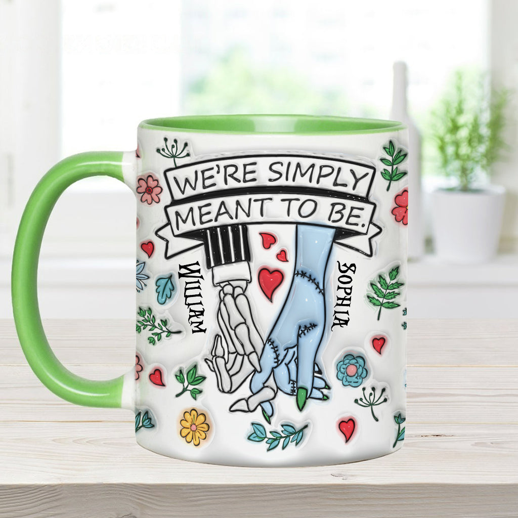 Personalized Accent Mug Customized Couple Gift Meant to Be Accent Mug GradoCreations