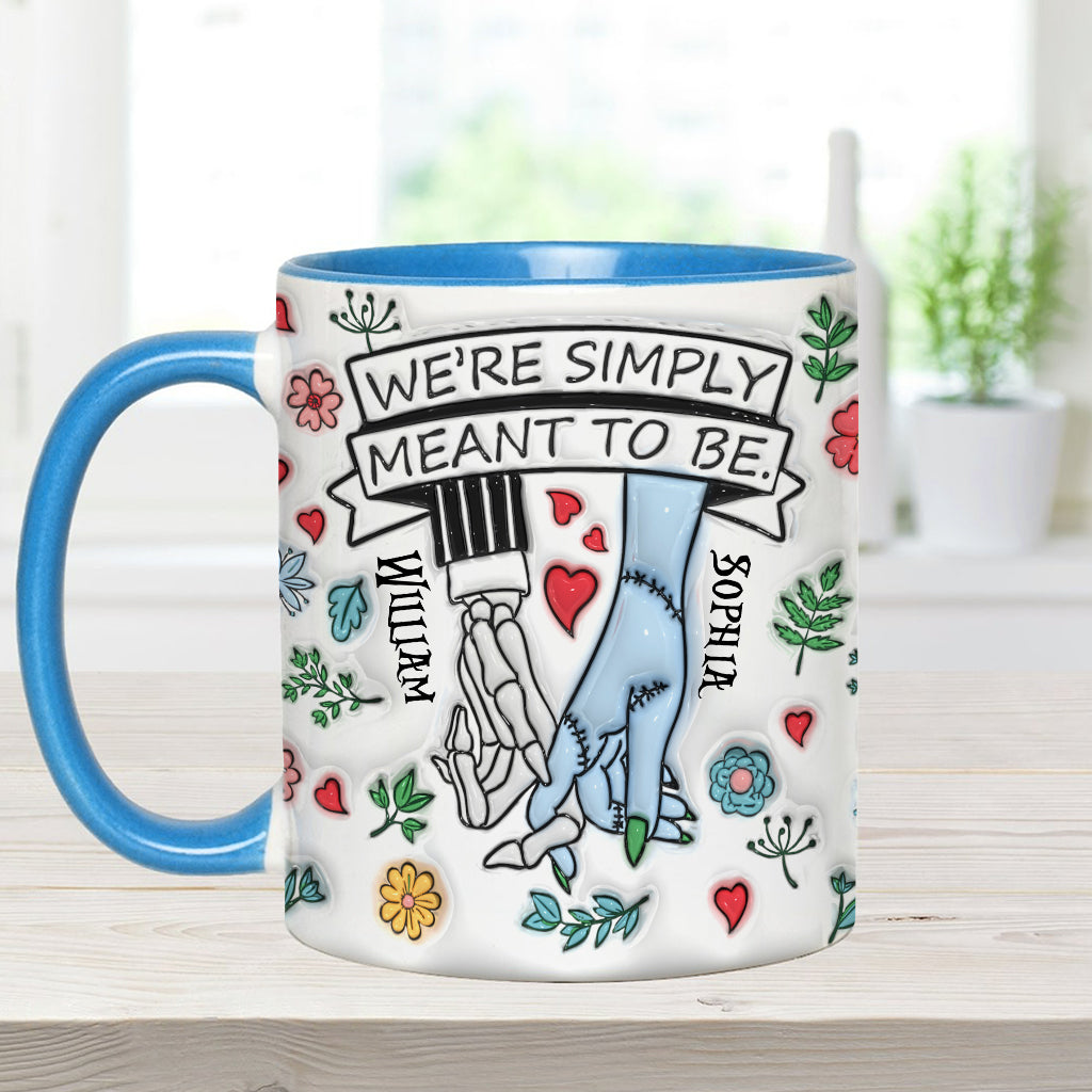 Personalized Accent Mug Customized Couple Gift Meant to Be Accent Mug GradoCreations