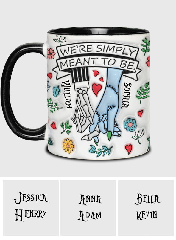 Personalized Accent Mug Customized Couple Gift Meant to Be Accent Mug GradoCreations