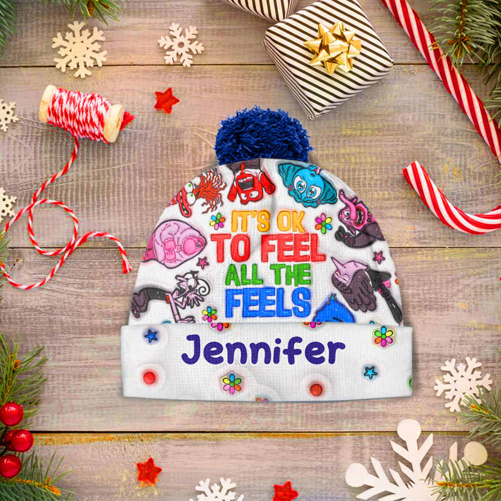 Personalized Beanie Hat Custom Name Gift for Kids & Teens Beanie Hat GradoCreations