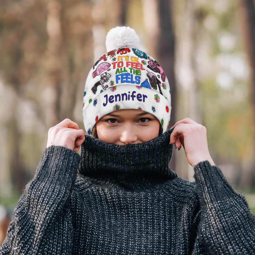 Personalized Beanie Hat Custom Name Gift for Kids & Teens Beanie Hat GradoCreations
