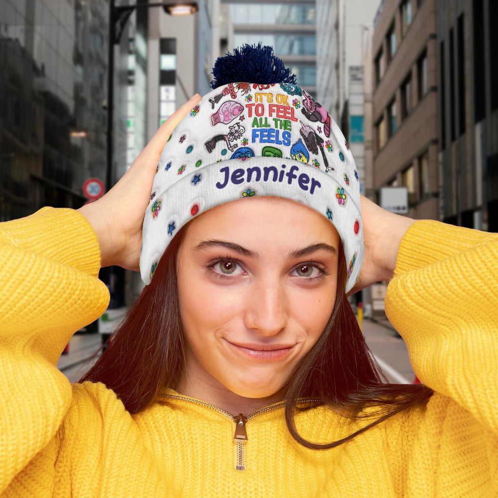 Personalized Beanie Hat Custom Name Gift for Kids & Teens Beanie Hat GradoCreations