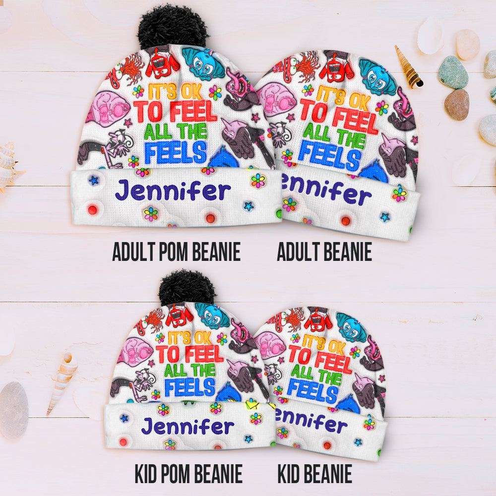 Personalized Beanie Hat Custom Name Gift for Kids & Teens Beanie Hat GradoCreations