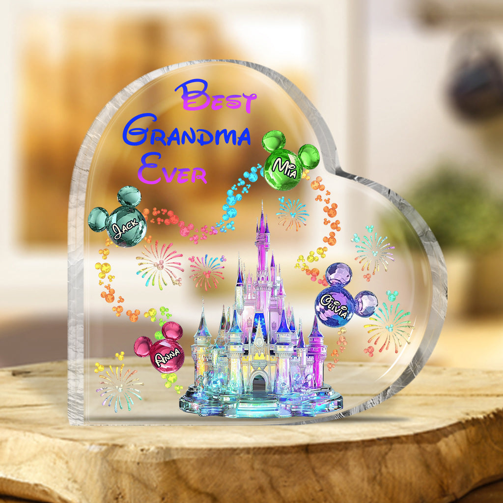 Personalized Acrylic Plaque Custom Shaped Best Grandma Gift Custom Shaped Acrylic Plaque GradoCreations