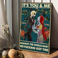 Personalized Nightmare Canvas Print Custom Name Gift for Couples Canvas And Poster GradoCreations