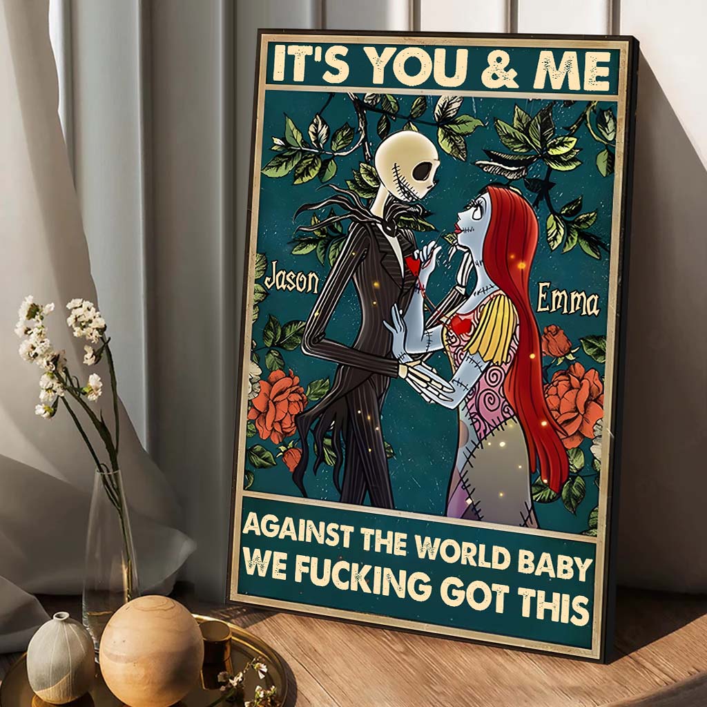 Personalized Nightmare Canvas Print Custom Name Gift for Couples Canvas And Poster GradoCreations