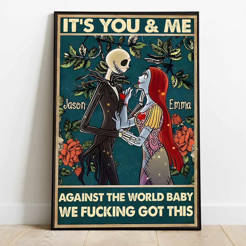 Personalized Nightmare Canvas Print Custom Name Gift for Couples Canvas And Poster GradoCreations