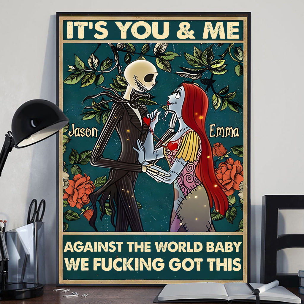 Personalized Nightmare Canvas Print Custom Name Gift for Couples Canvas And Poster GradoCreations