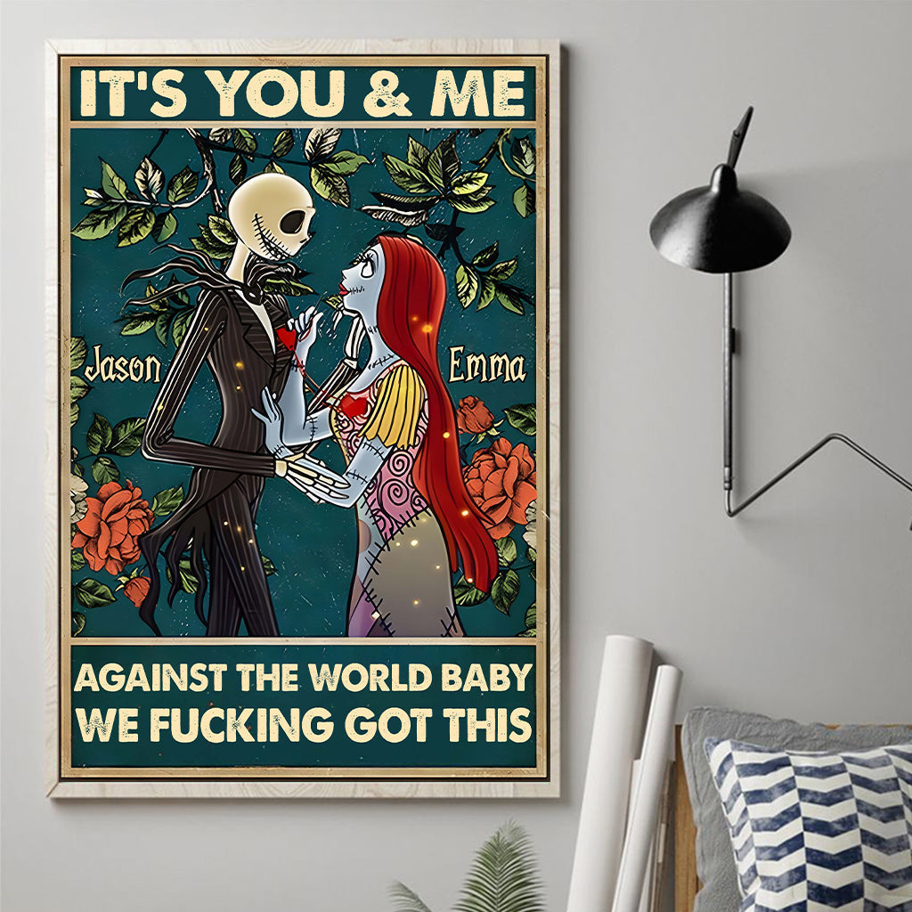 Personalized Nightmare Canvas Print Custom Name Gift for Couples Canvas And Poster GradoCreations