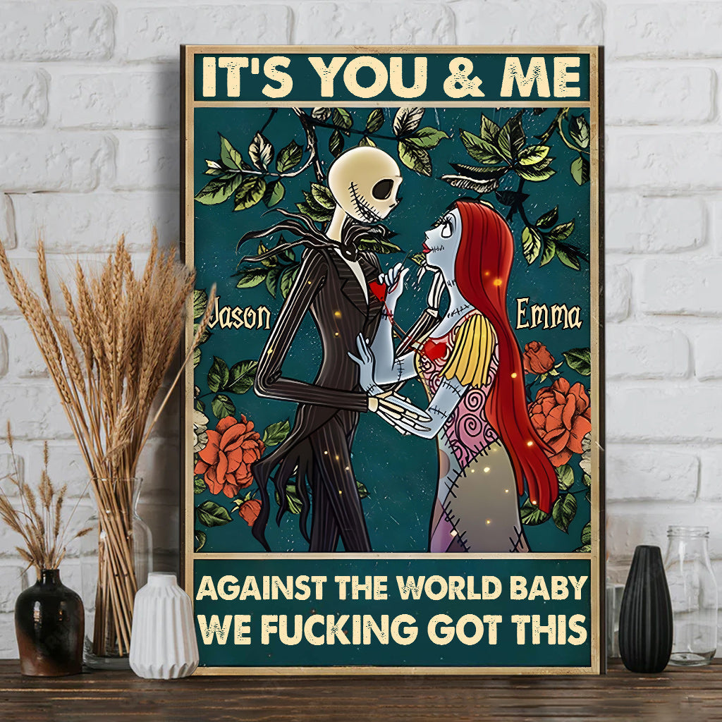 Personalized Nightmare Canvas Print Custom Name Gift for Couples Canvas And Poster GradoCreations