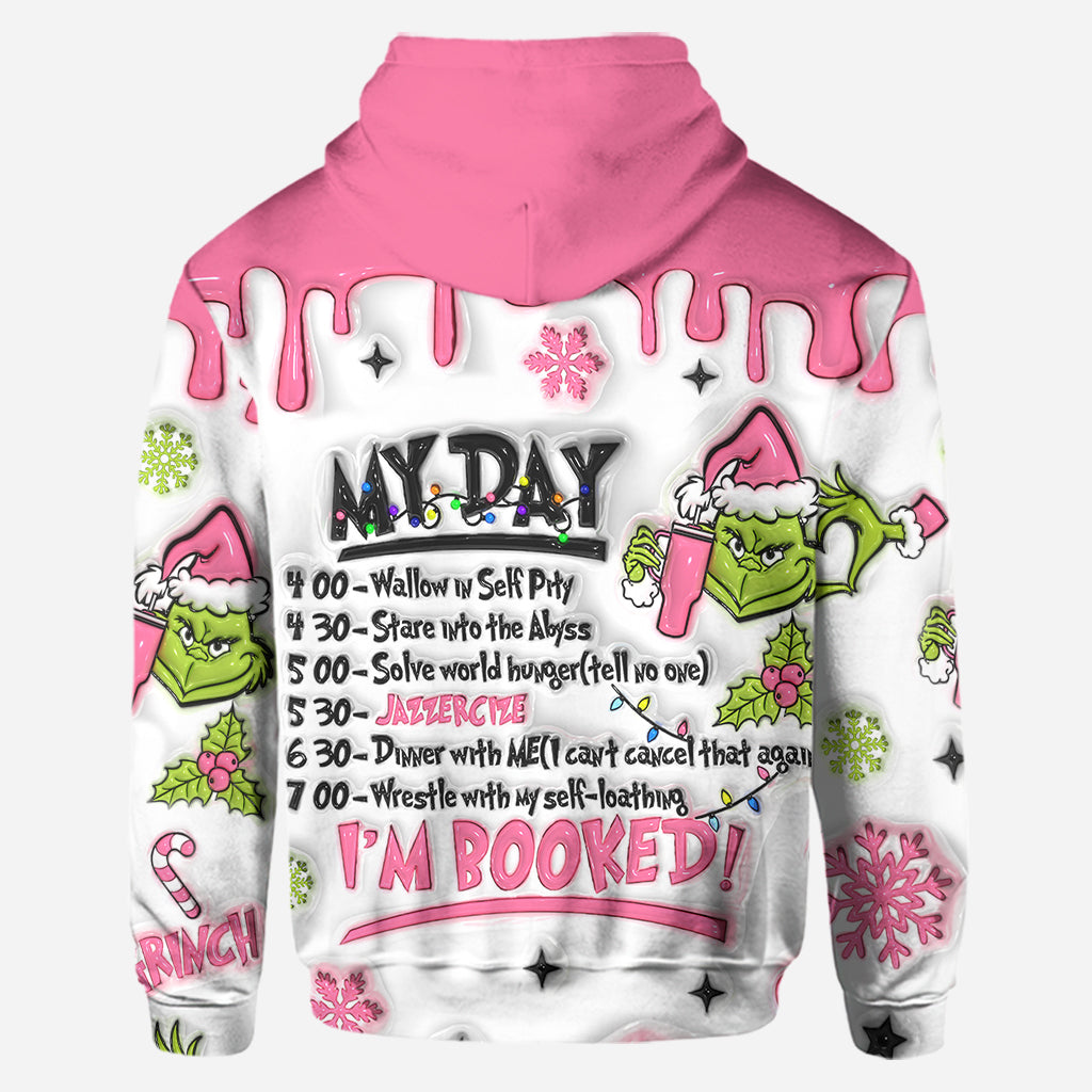 Personalized Christmas Grinch Hoodie and Leggings Set Gift Hoodie & Leggings GradoCreations