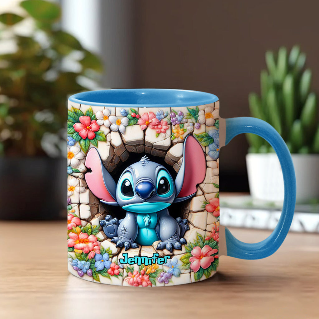 Personalized Ohana Accent Mug with Custom Name Gift Idea Accent Mug GradoCreations