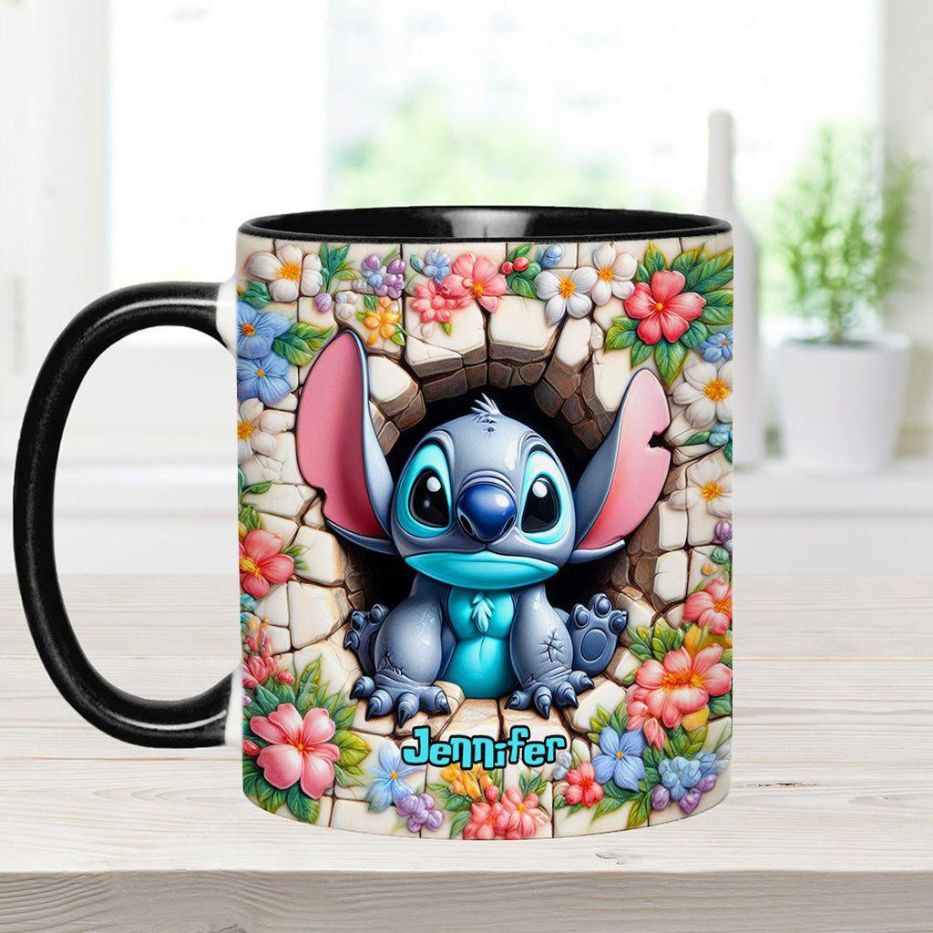 Personalized Ohana Accent Mug with Custom Name Gift Idea Accent Mug GradoCreations