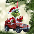 Personalized Grinch Christmas Ornament with Custom Name Ornament GradoCreations